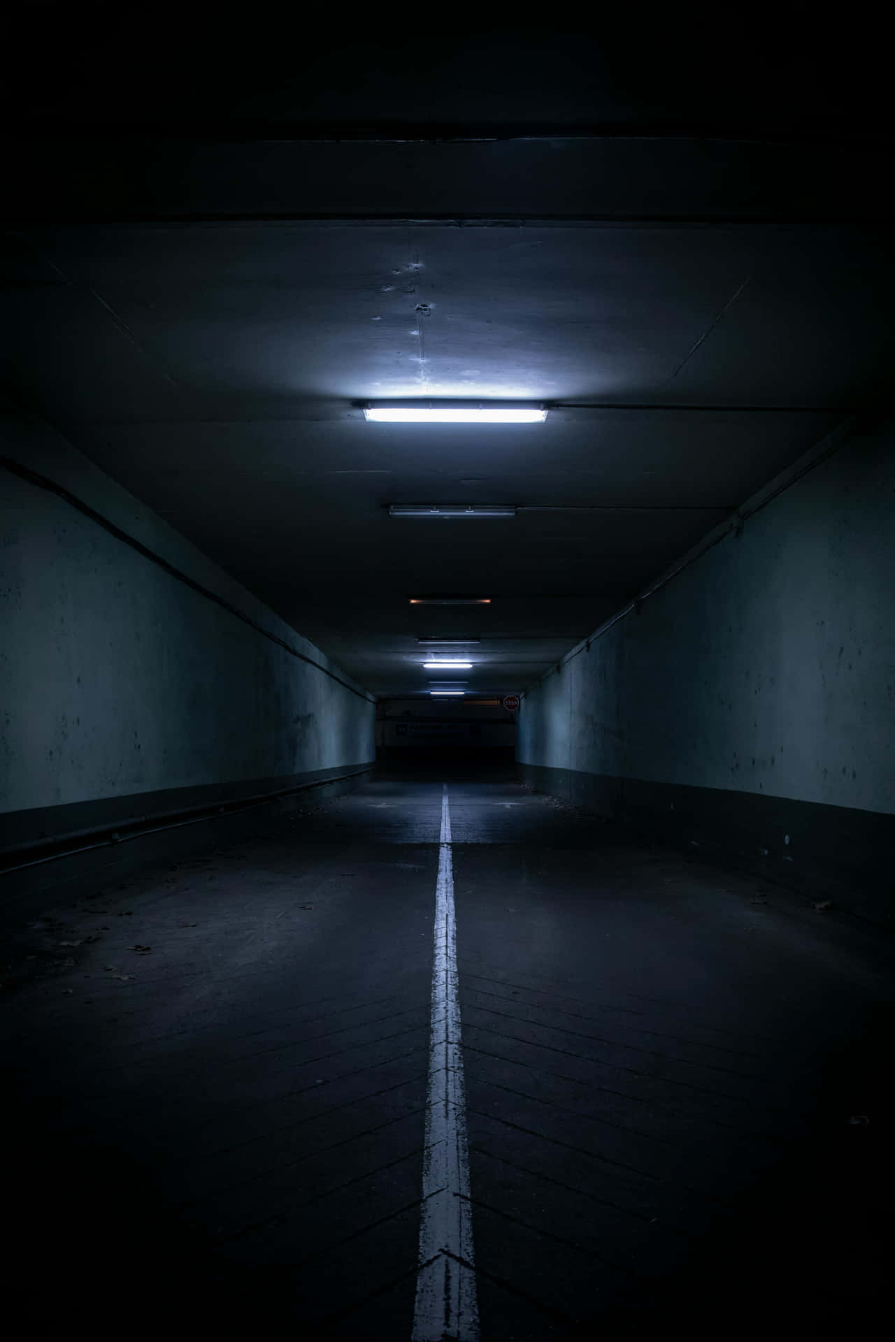 Dark Underpass Tunnel Wallpaper