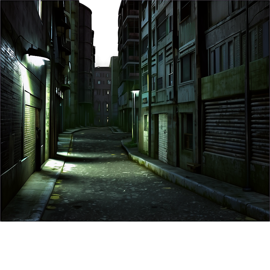 Dark Urban Alleyway Png 06242024 PNG