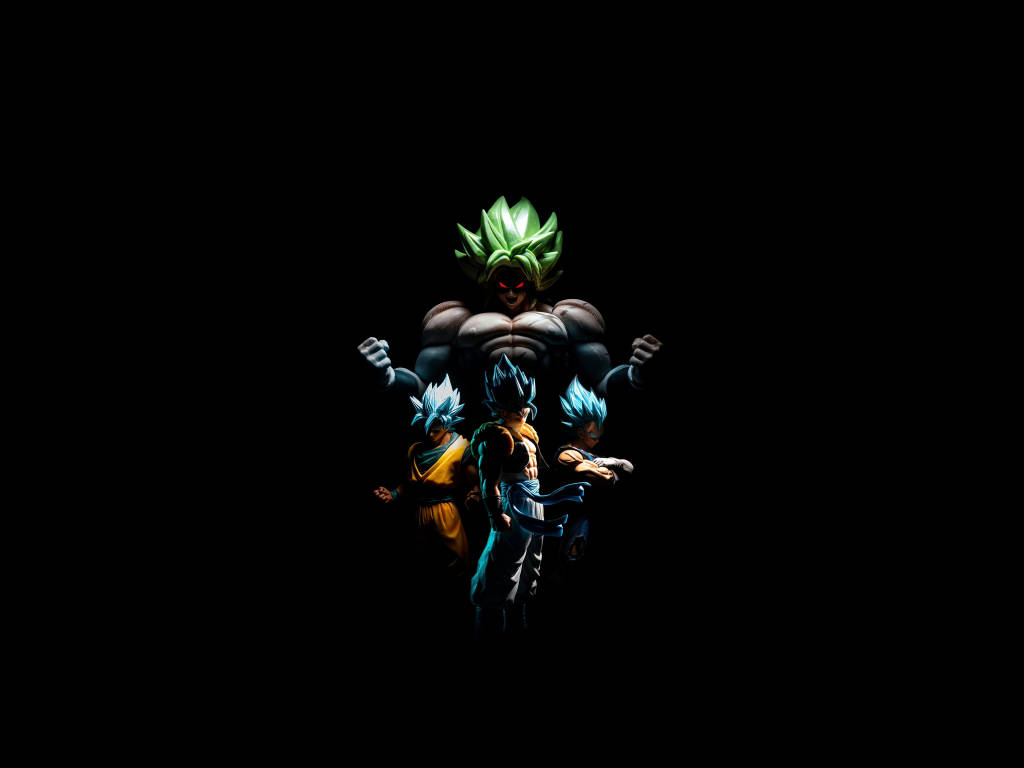 Dragon Ball Serious Vegeta with Glowing Eyes Desktop Wallpaper