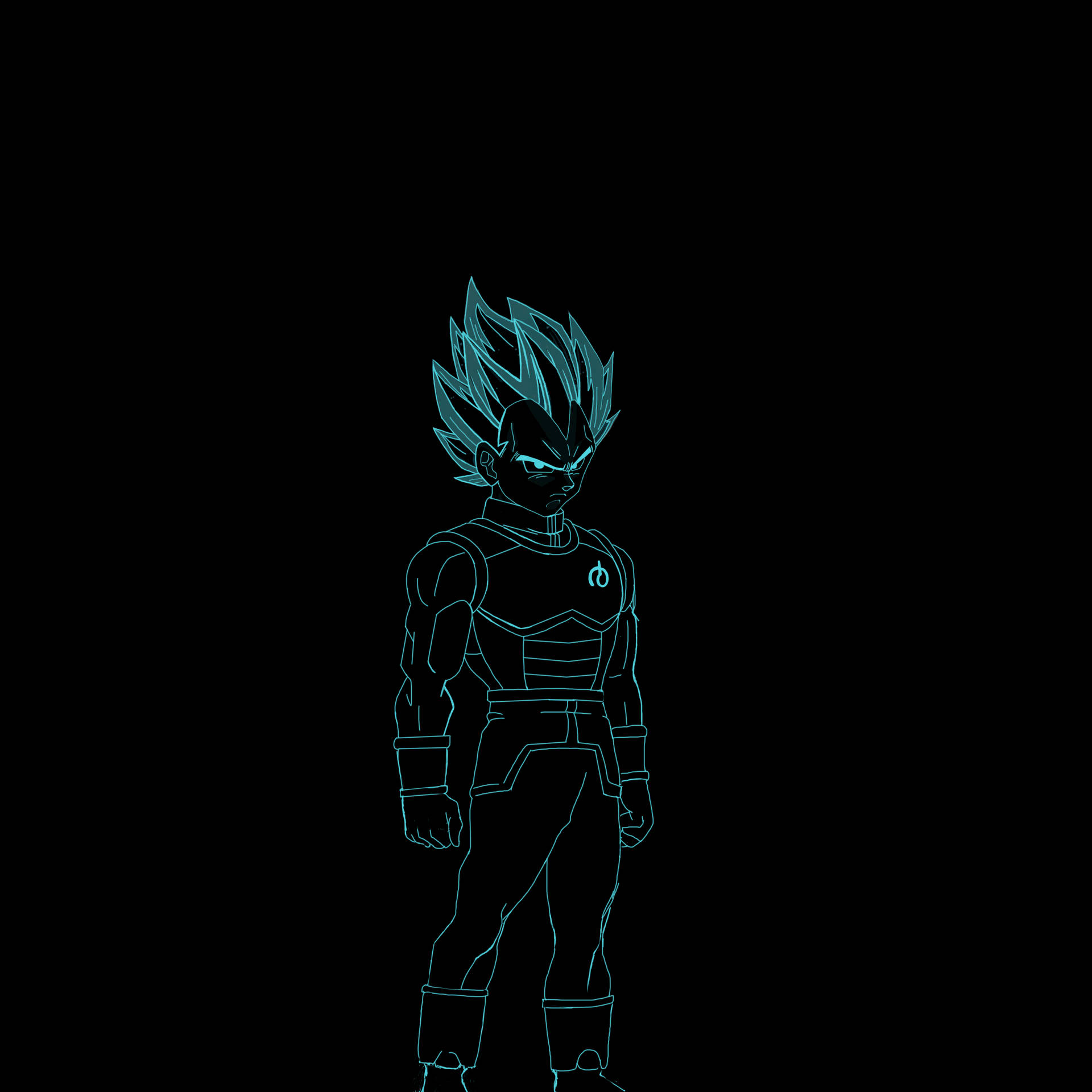 Uncover the powerful Dark Vegeta side of yourself Wallpaper