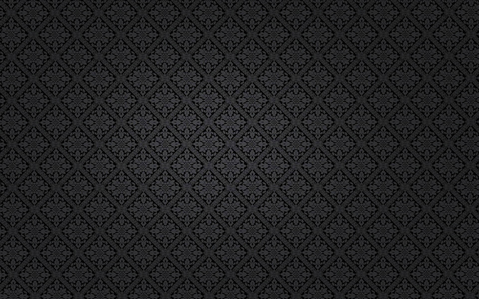 Dark Victorian Damask Black Pattern Wallpaper