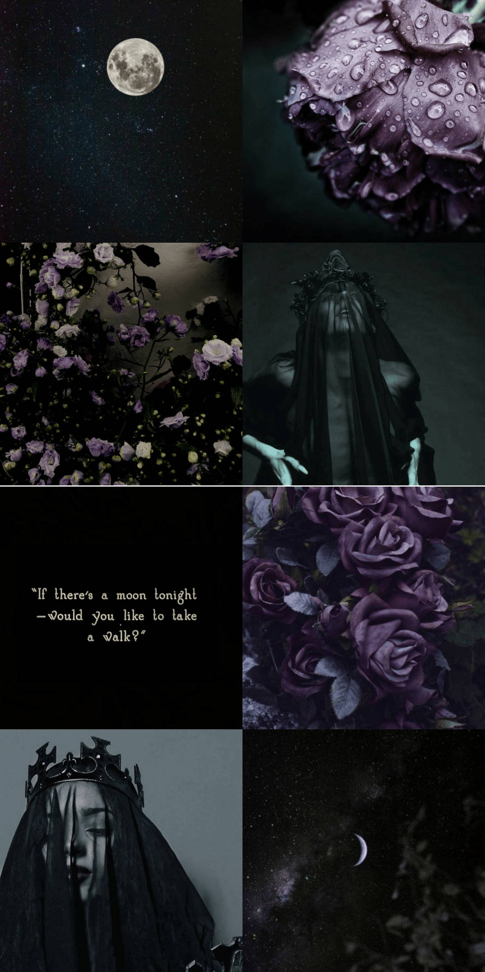 Dark Violet Witchy Aesthetic Wallpaper