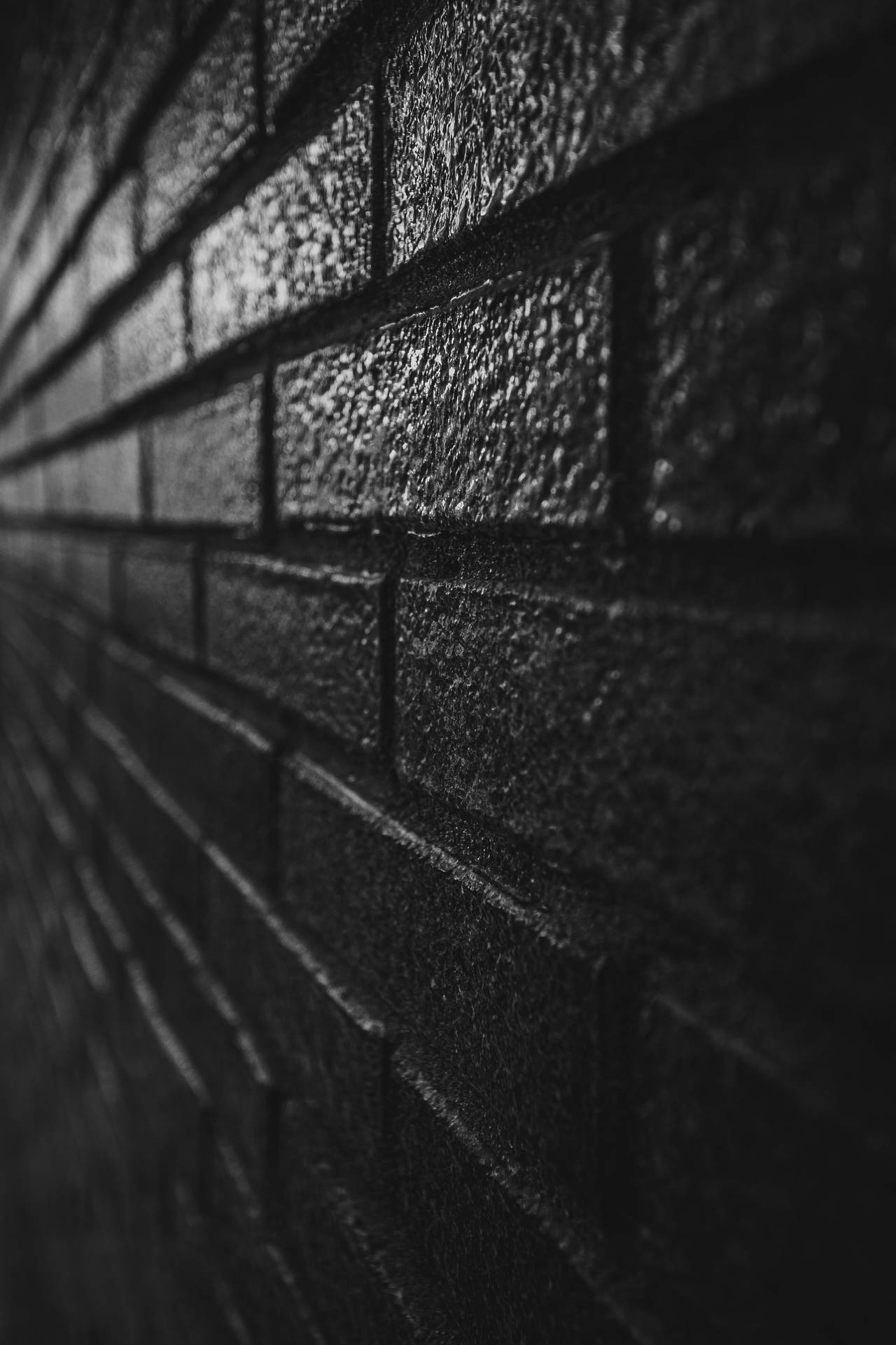 Old Brick Wall Mural Black and White | About Murals
