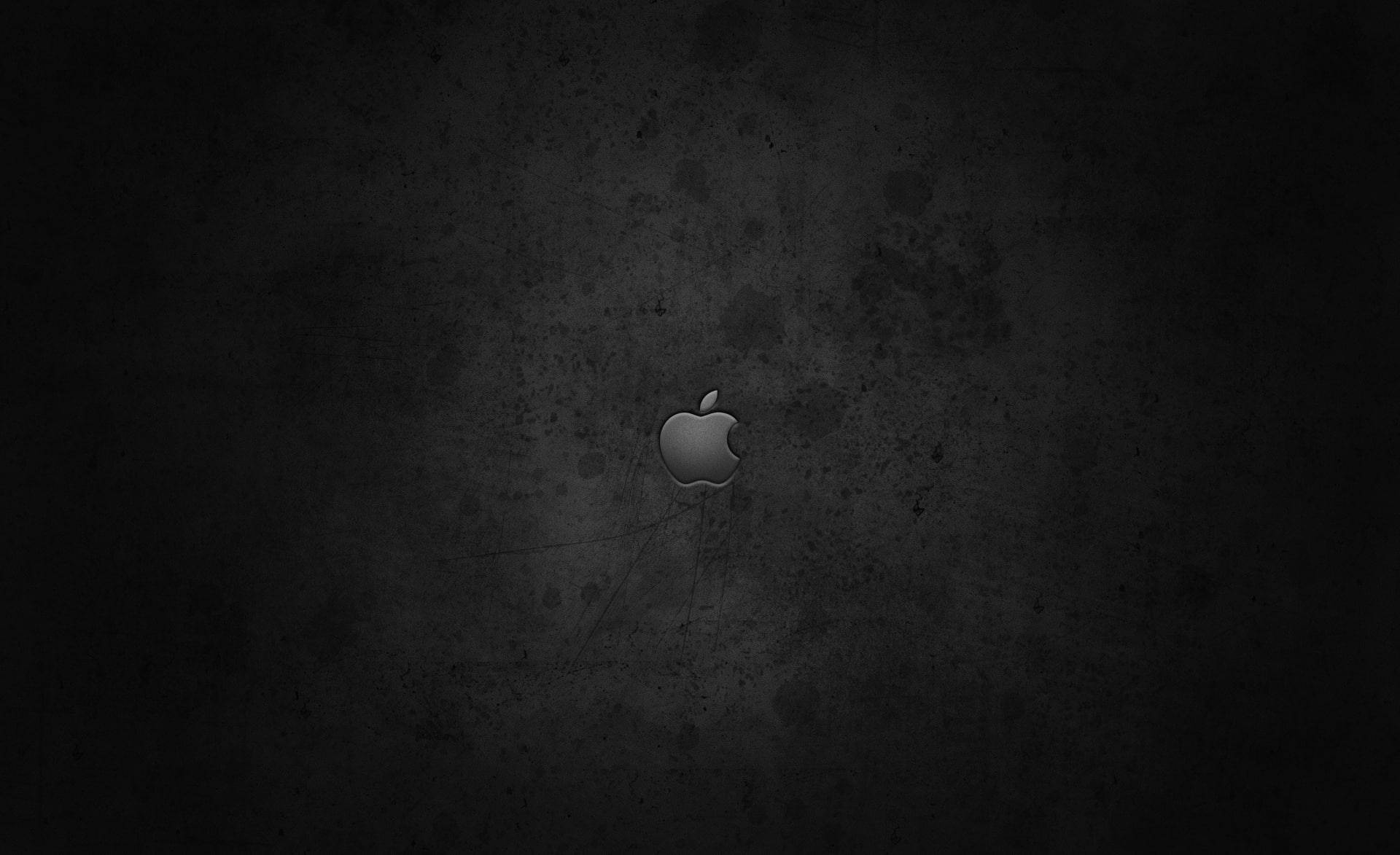 Dark Wall With Apple Logo Picture
