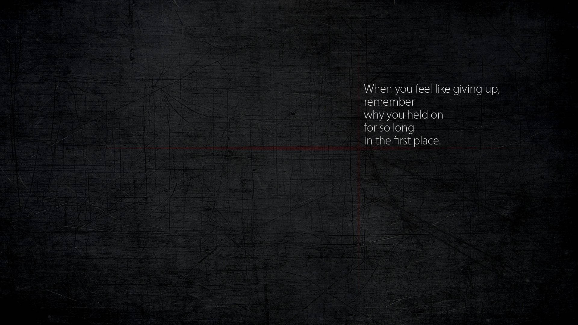 Dark Wall With Motivational Quote Wallpaper
