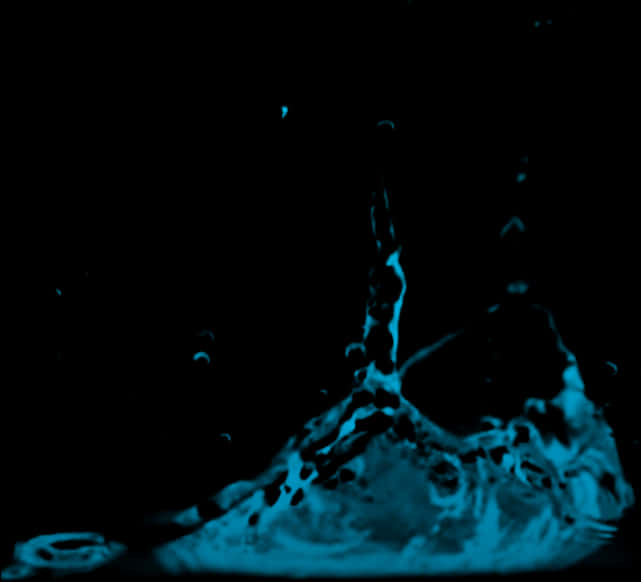 Dark Water Splash Abstract PNG