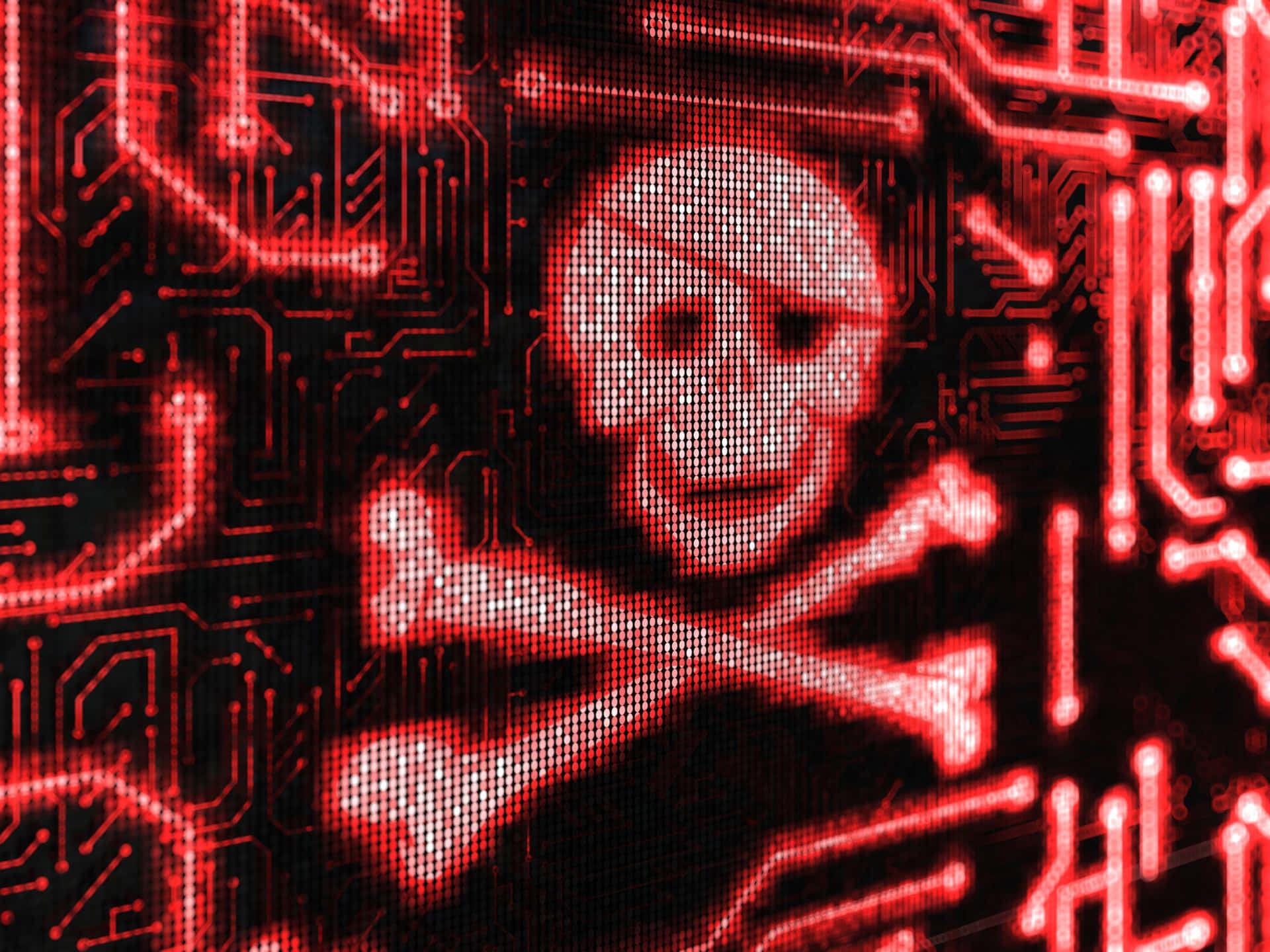 Imagende Malware Rojo En La Web Oscura