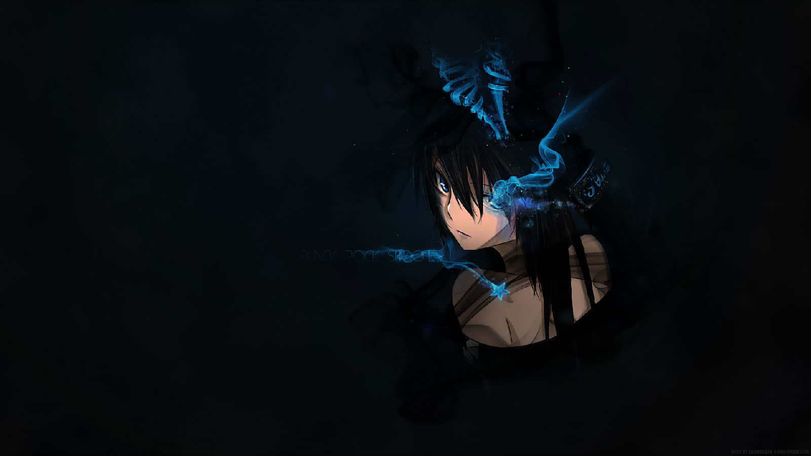Anime Girl In Dark Web Picture
