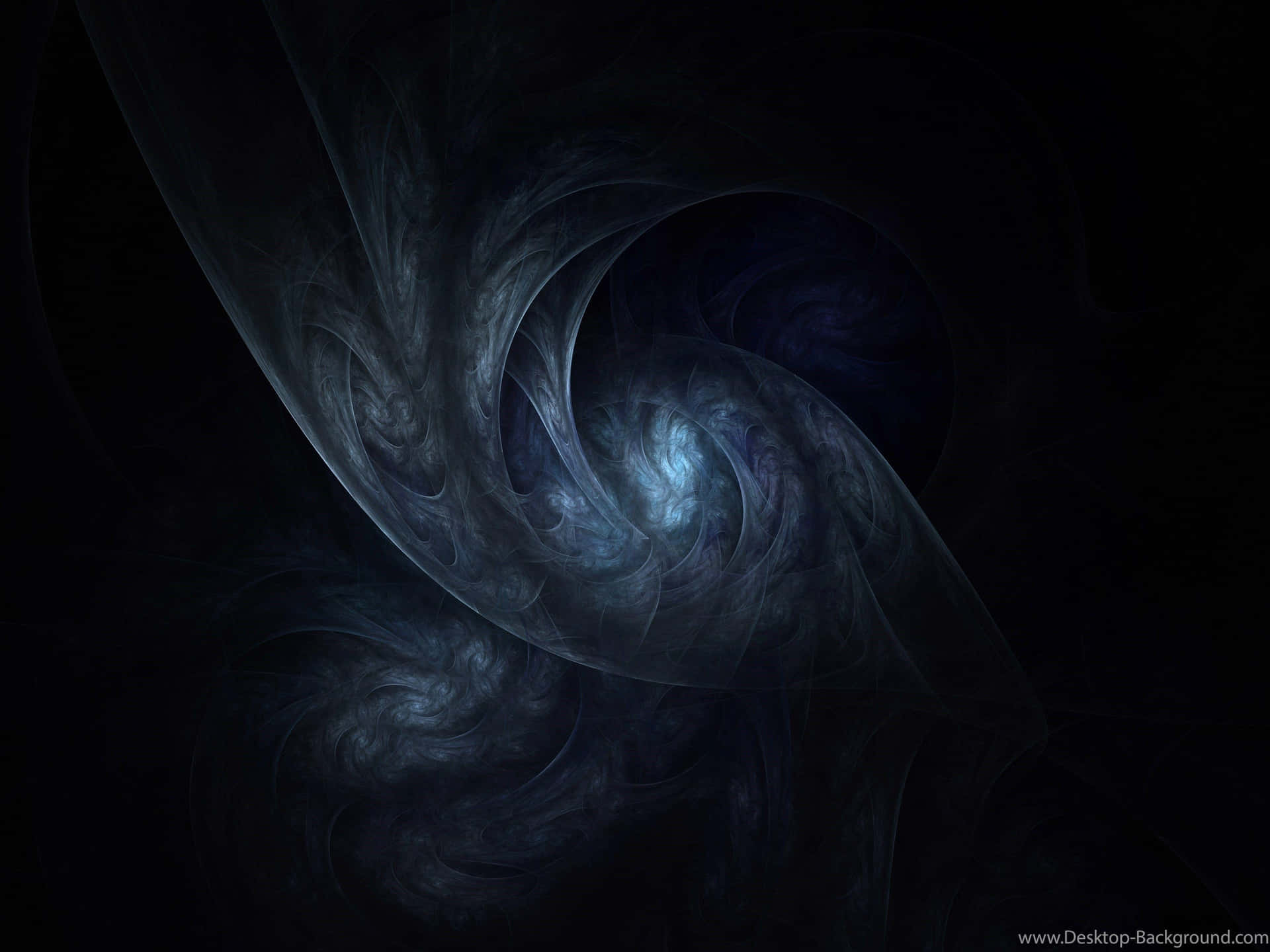 Dark Web Spiral Abstract Picture