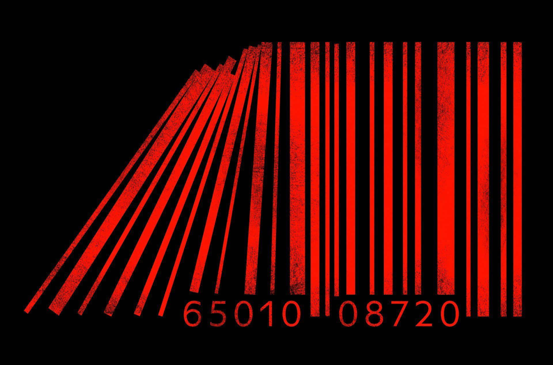 Imagende Código De Barras Rojo En La Web Oscura