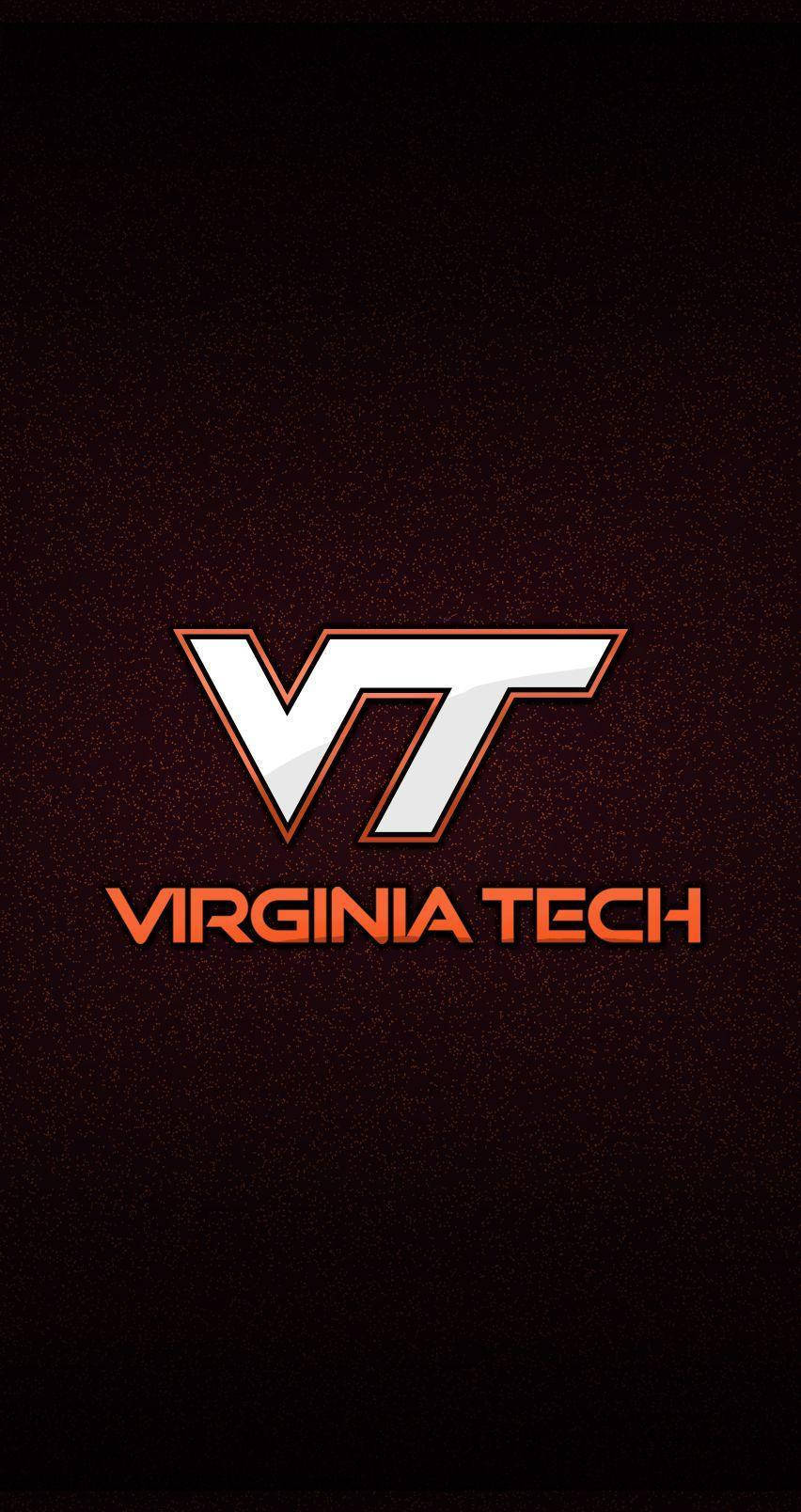 Dark White Virginia Tech Logo Wallpaper