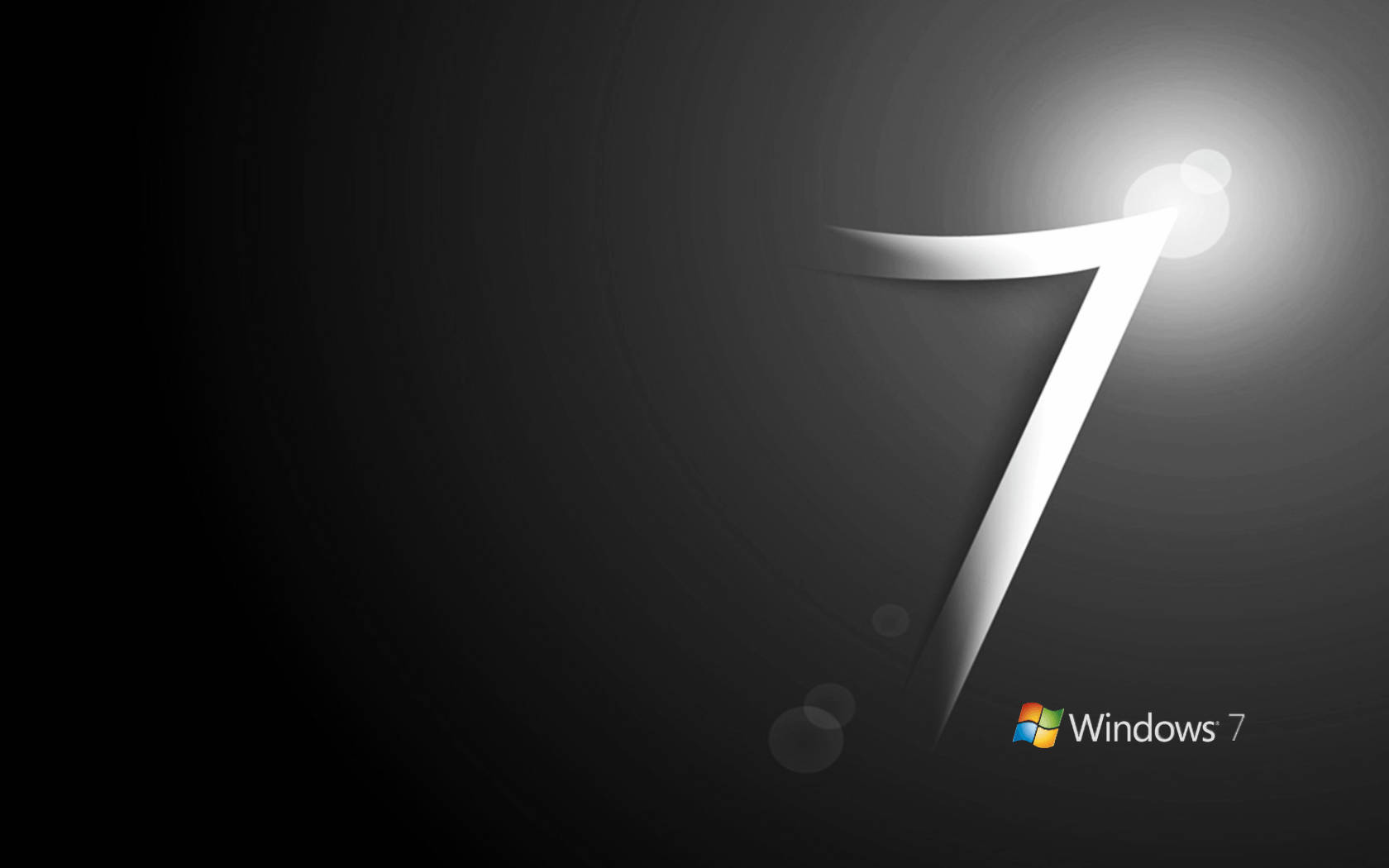 Dark Windows 7 Logo