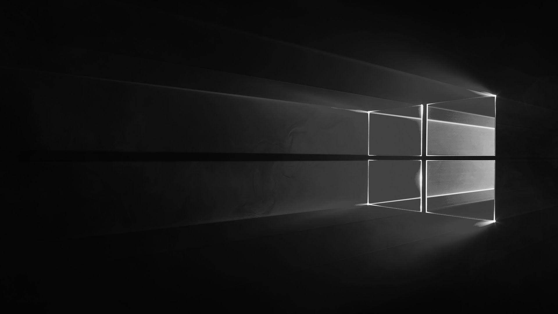 Dark Windows Logo Transparent Wallpaper