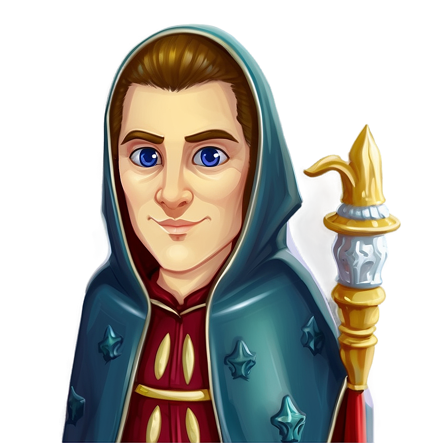 Dark Wizard In Cloak Png Kcd27 PNG