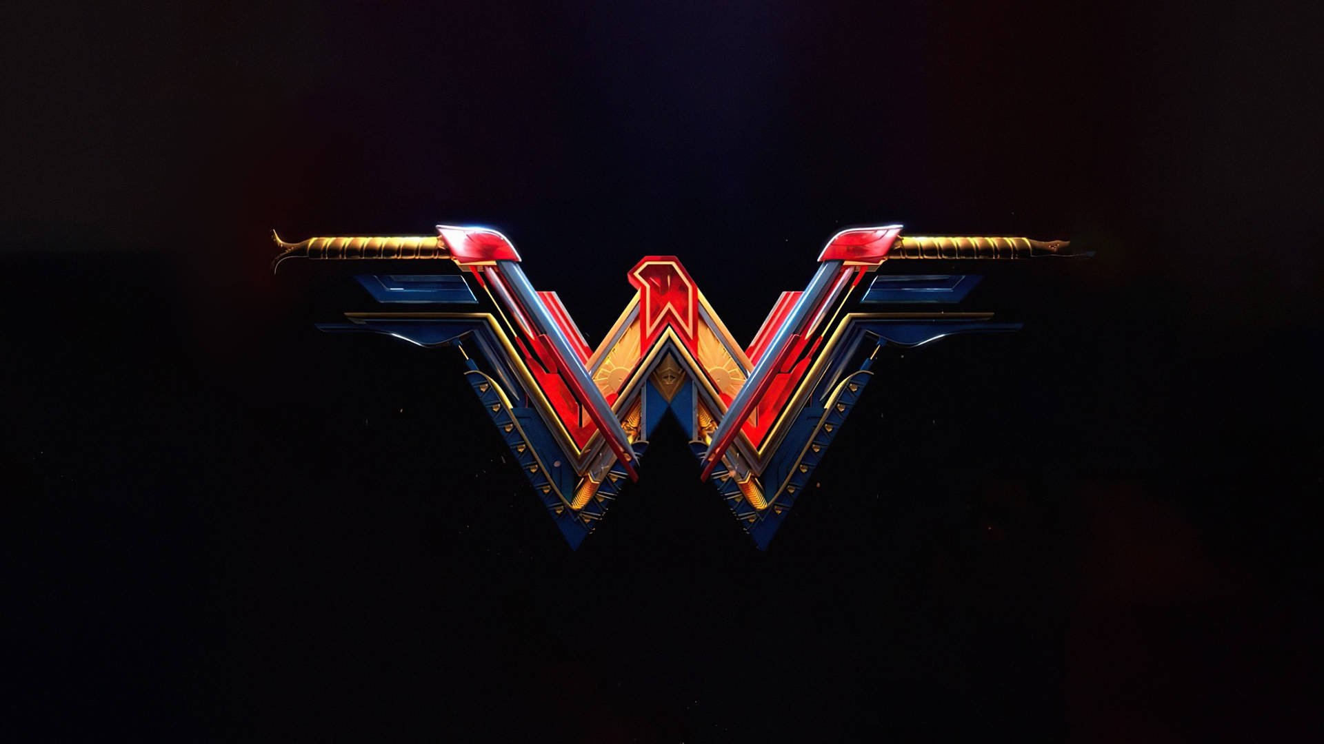 Dark Wonder Woman Logo Background