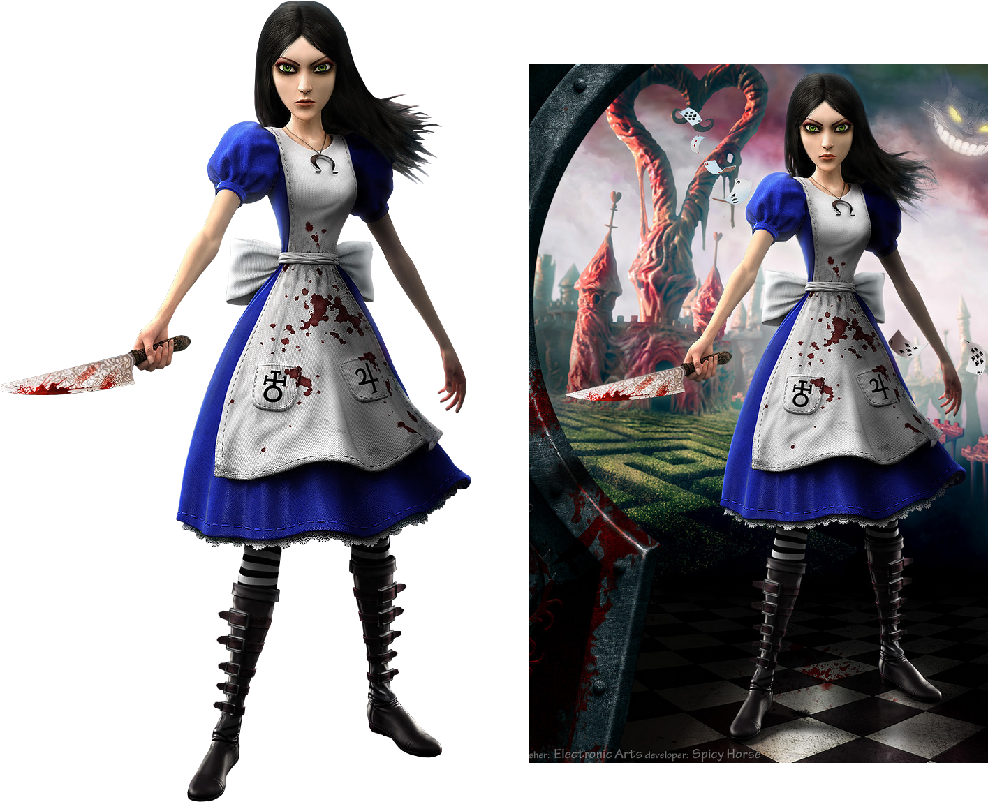 Dark Wonderland Alice PNG