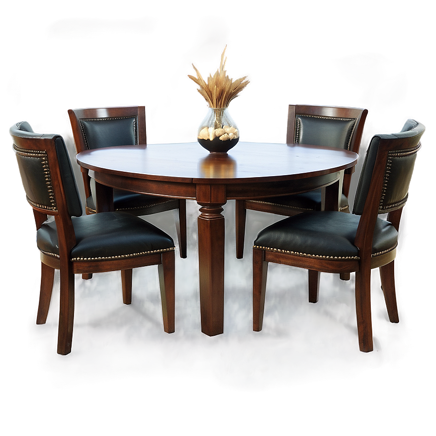 Dark Wood Dining Table Png Qob71 PNG