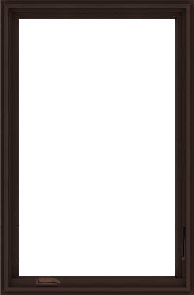 Dark Wooden Frameon Blue Background PNG