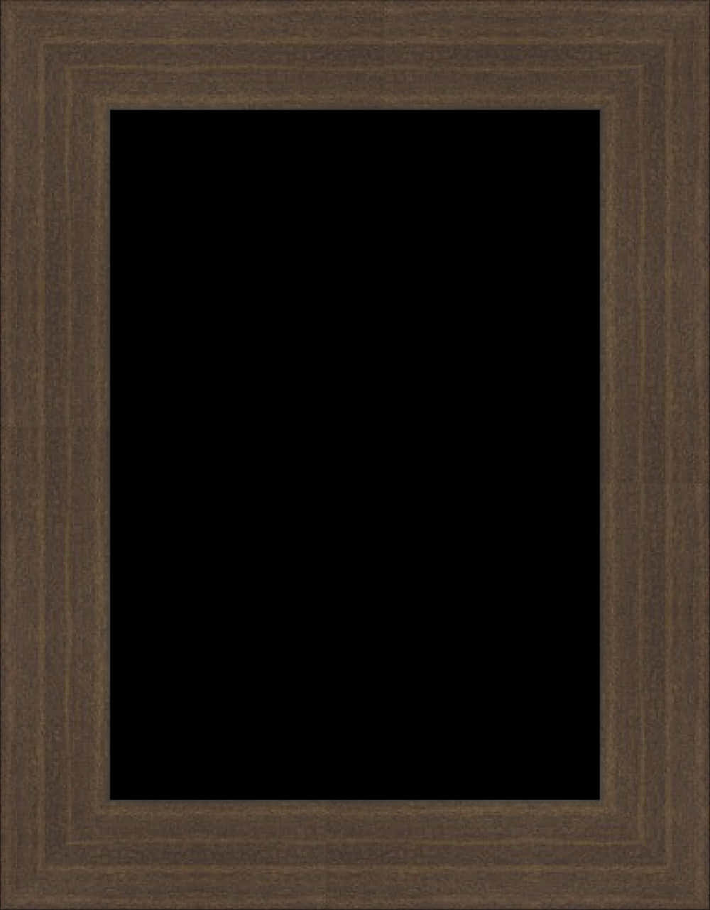Dark Wooden Picture Frame PNG
