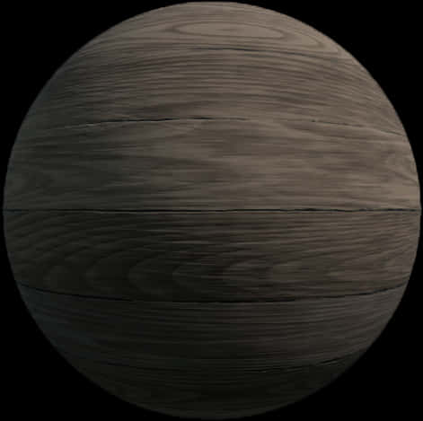 Dark Wooden Sphere Texture PNG