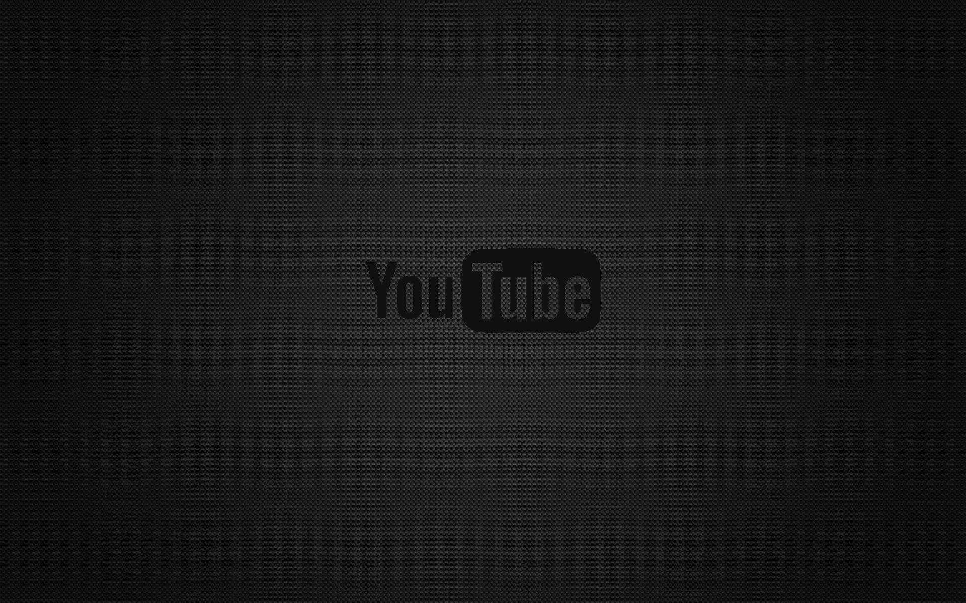 Dunklesyoutube-logo Auf Schwarzem Hintergrund Wallpaper