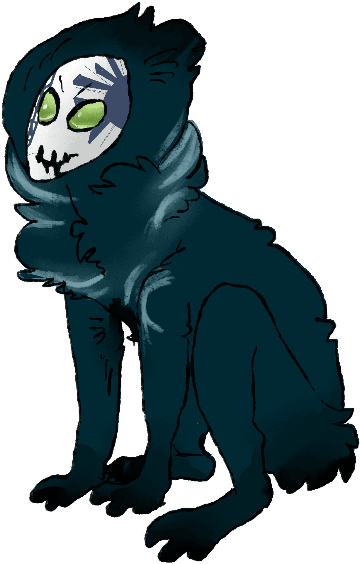 Dark_ Anthropomorphic_ Creature_ Artwork PNG