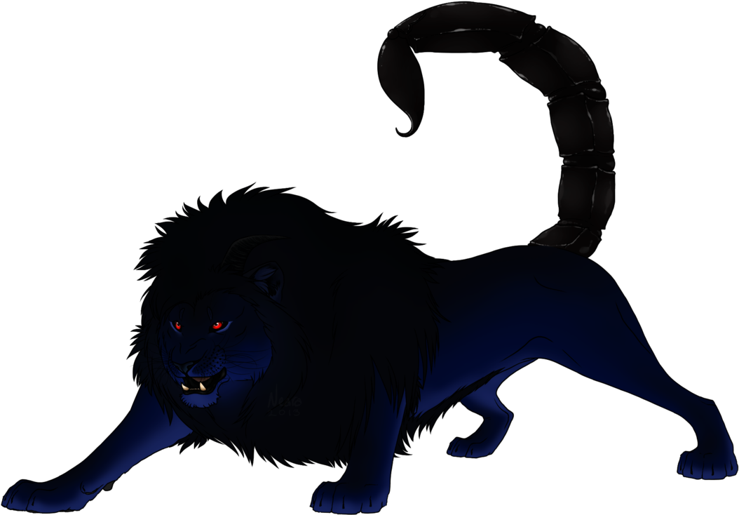 Dark_ Fantasy_ Lion_ Beast PNG