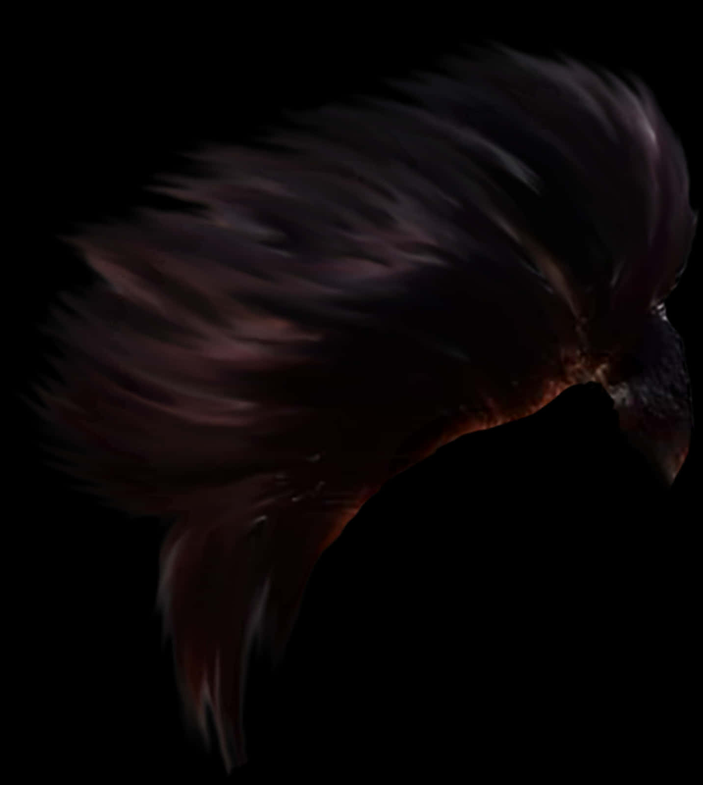 Dark_ Fluid_ Hair_ Movement PNG