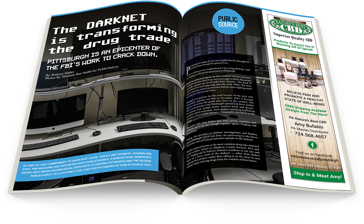 Darknet Drug Trade Article Magazine Spread PNG