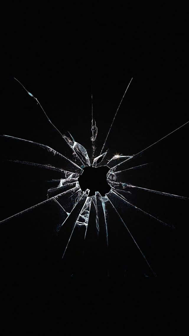 A Broken Glass On A Black Background Wallpaper