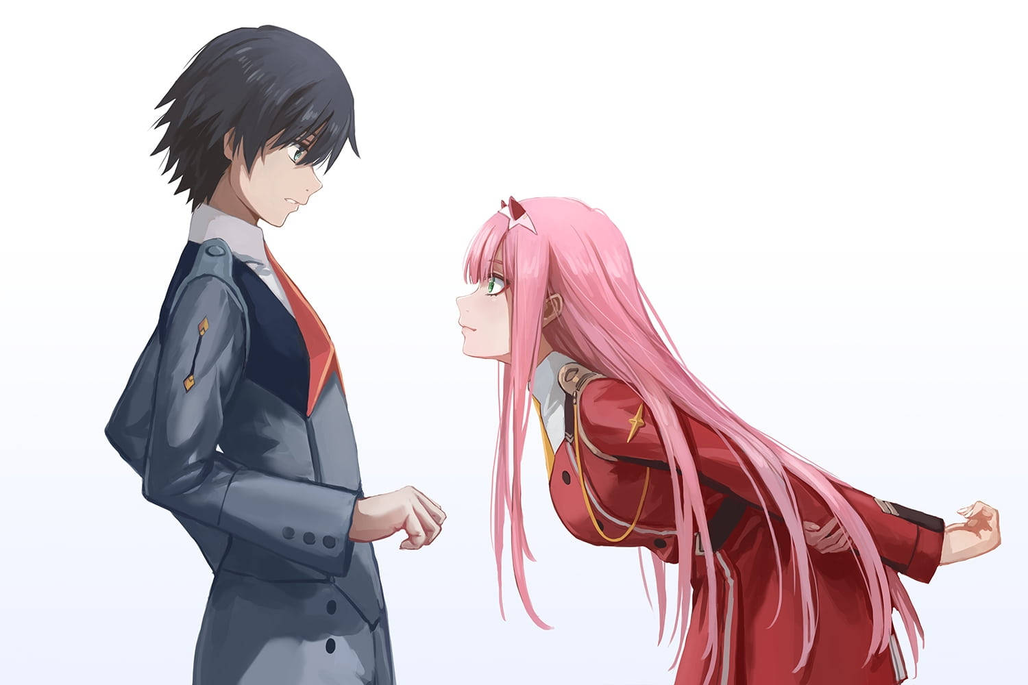 Darling In The Franxx Aesthetic Anime Couple Wallpaper