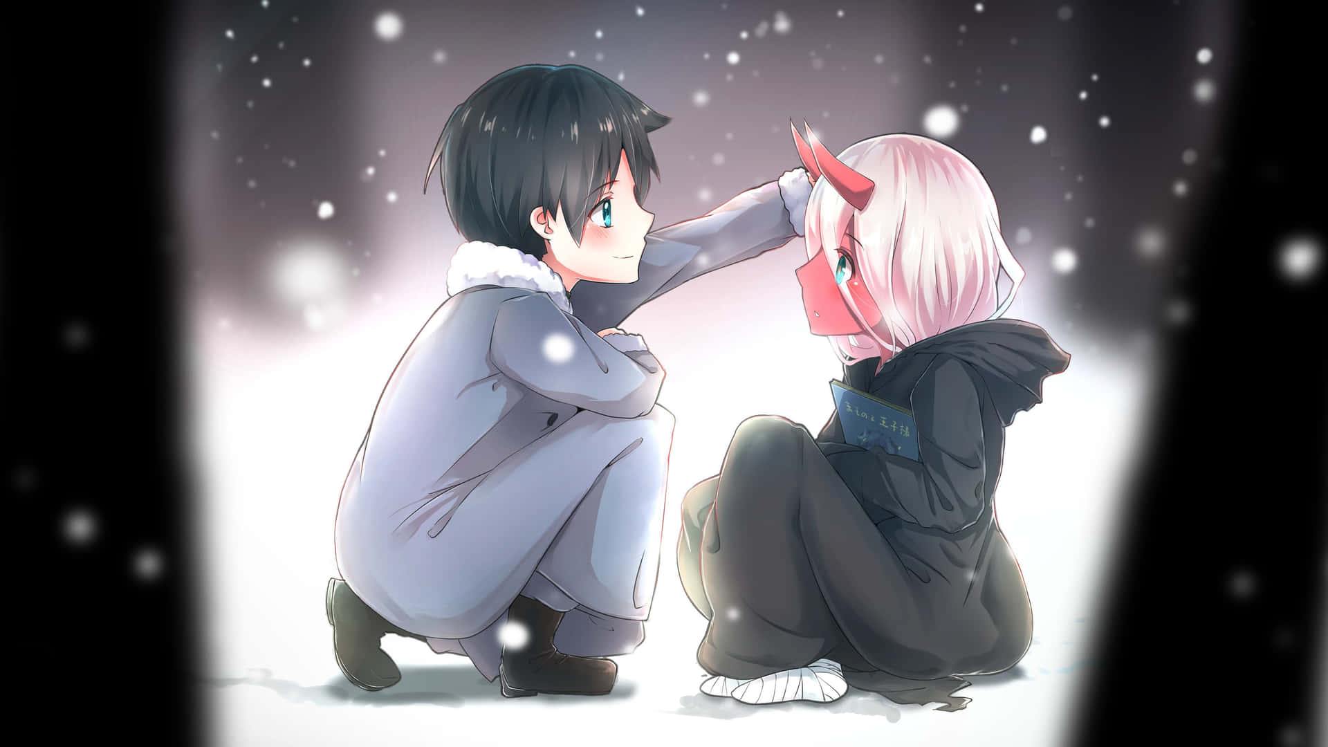 Hiro and Zero Two from the hit anime Darling In The Franxx