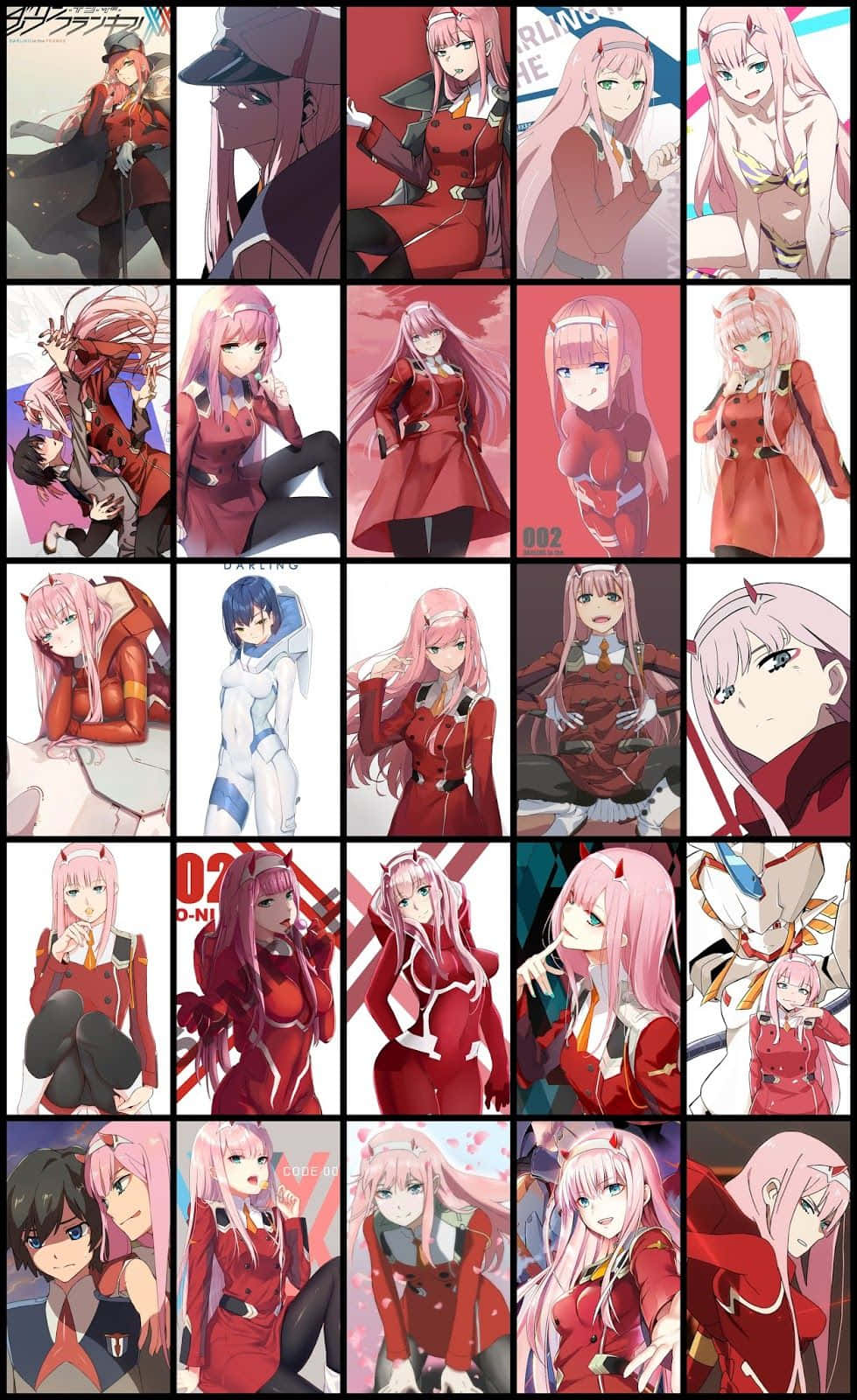 Personalize Your Phone With Darling In The Franxx Wallpaper Wallpaper