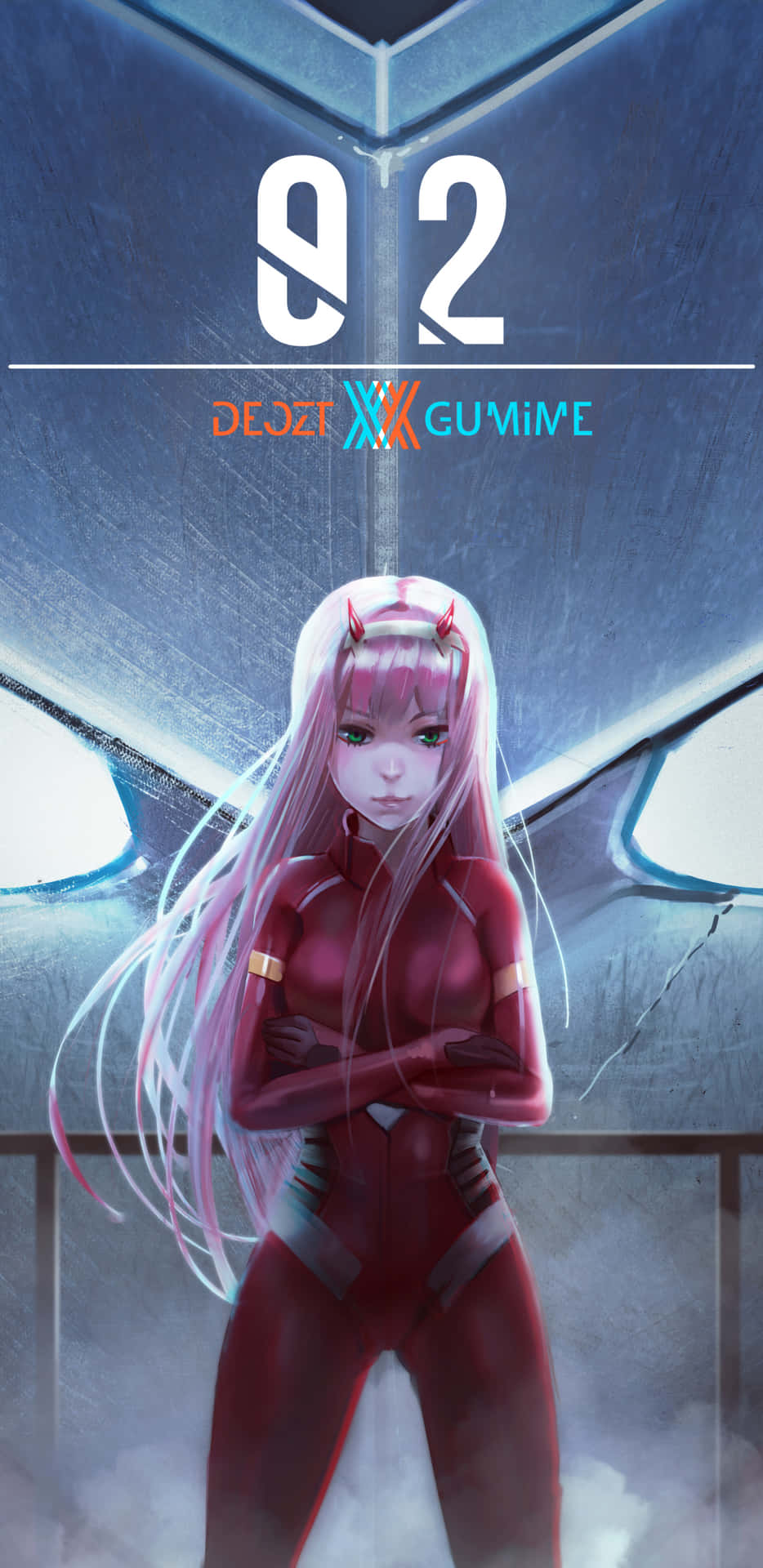 Own The Battle With Your Darling In The Franxx Phone Wallpaper