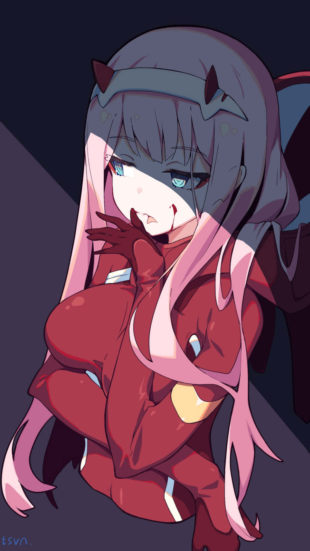 Get Ready To Experience A Futuristic Adventure With Darling In The Franxx Phone! Wallpaper