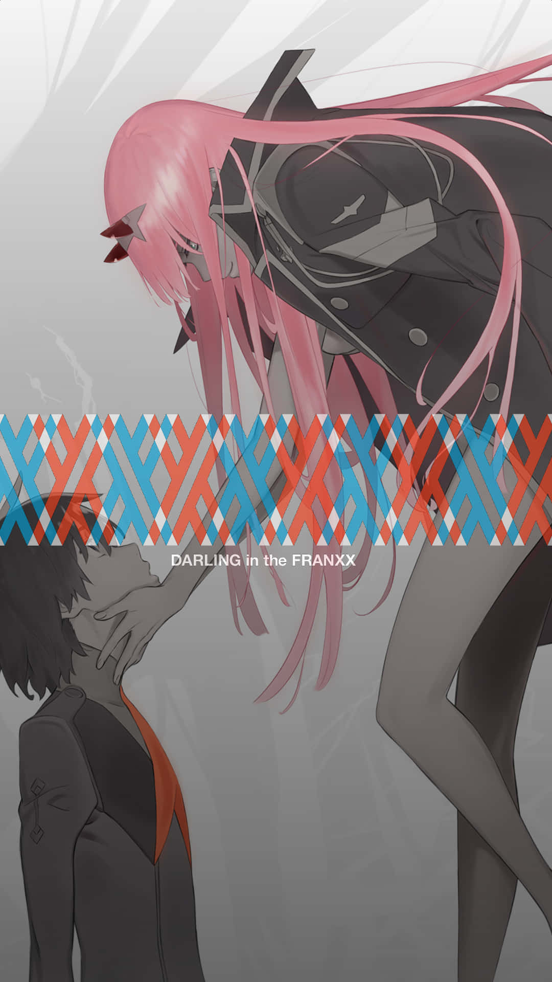 "enjoy The Story Of Darling In The Franxx With This Phone!" Wallpaper