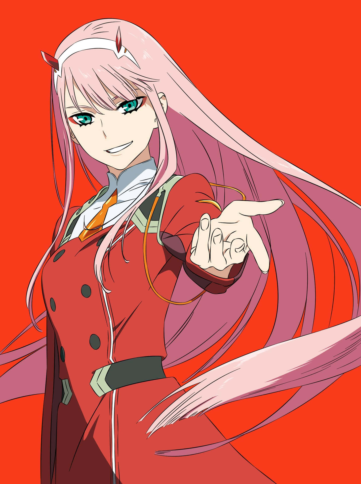 Darling In The Franxx Phone: Bringing Together Power And Technology Wallpaper