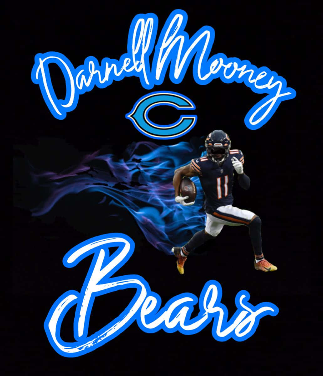 Darnell Mooney Chicago Bears Art Wallpaper