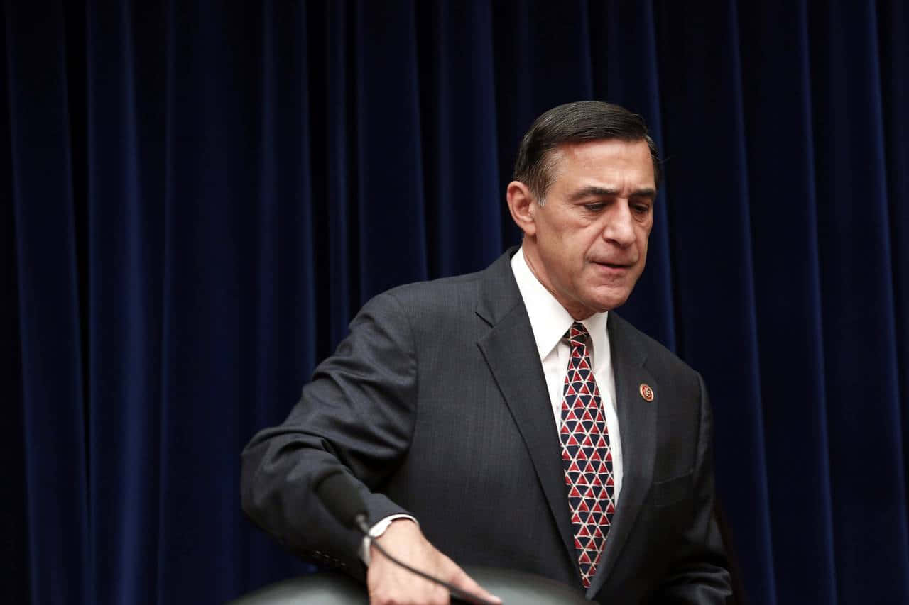 Darrell Issa With Hand On Chair Wallpaper