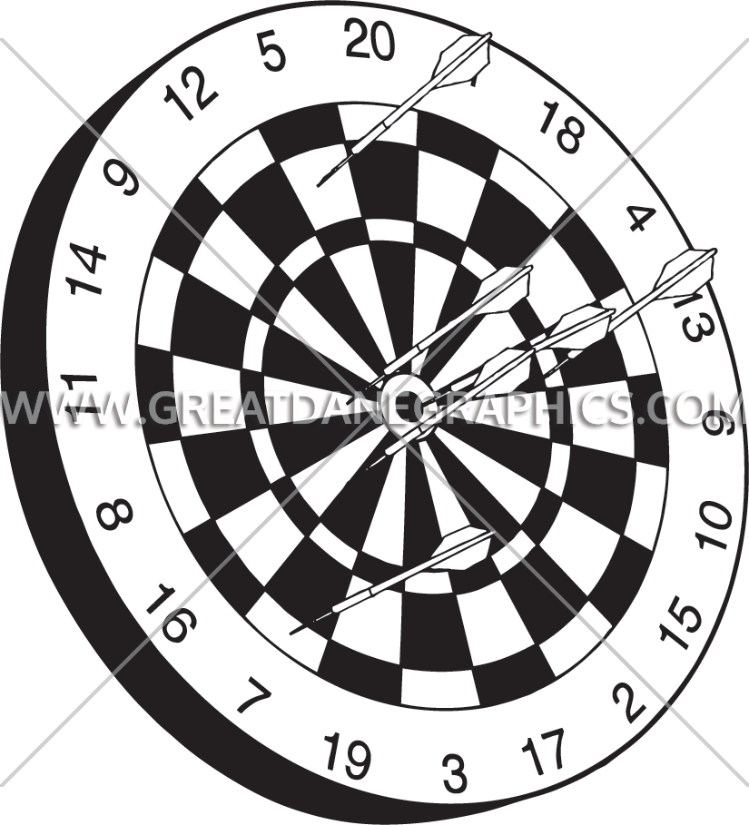 Dartboard With Arrows PNG