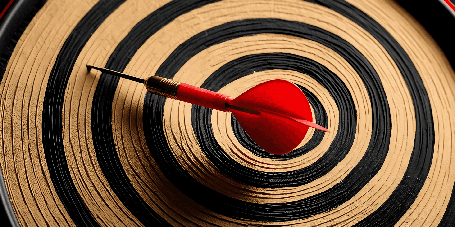 Dartboard With Red Dart Wallpaper