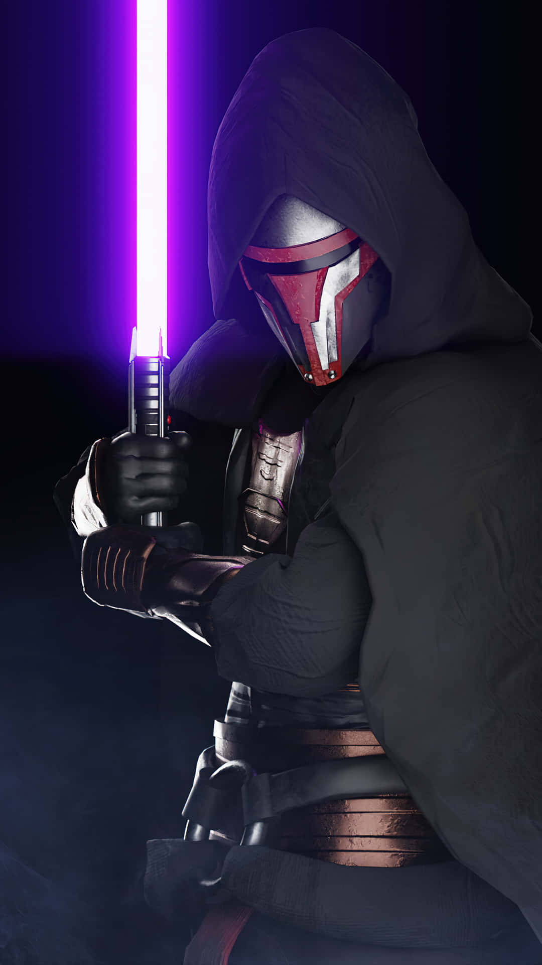 Experience Intense Sith Action with Darth Revan 4K Wallpaper