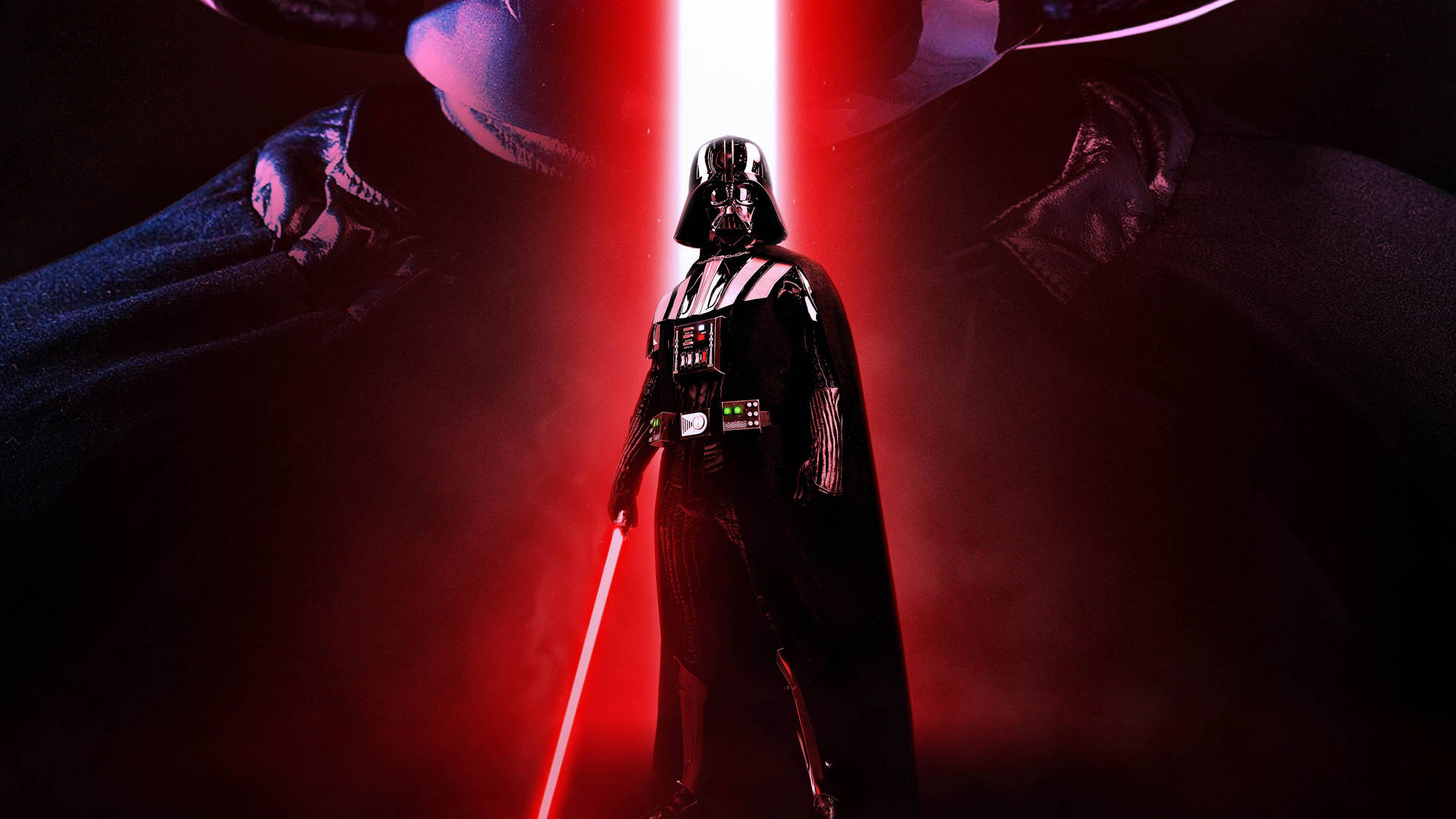 Darth Vader 4k Red Light Background