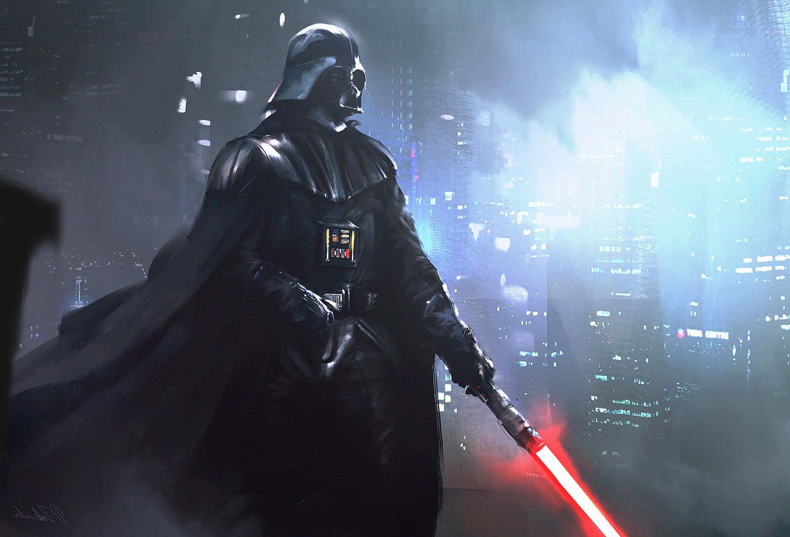 Darth Vader, one of the most iconic characters in history.