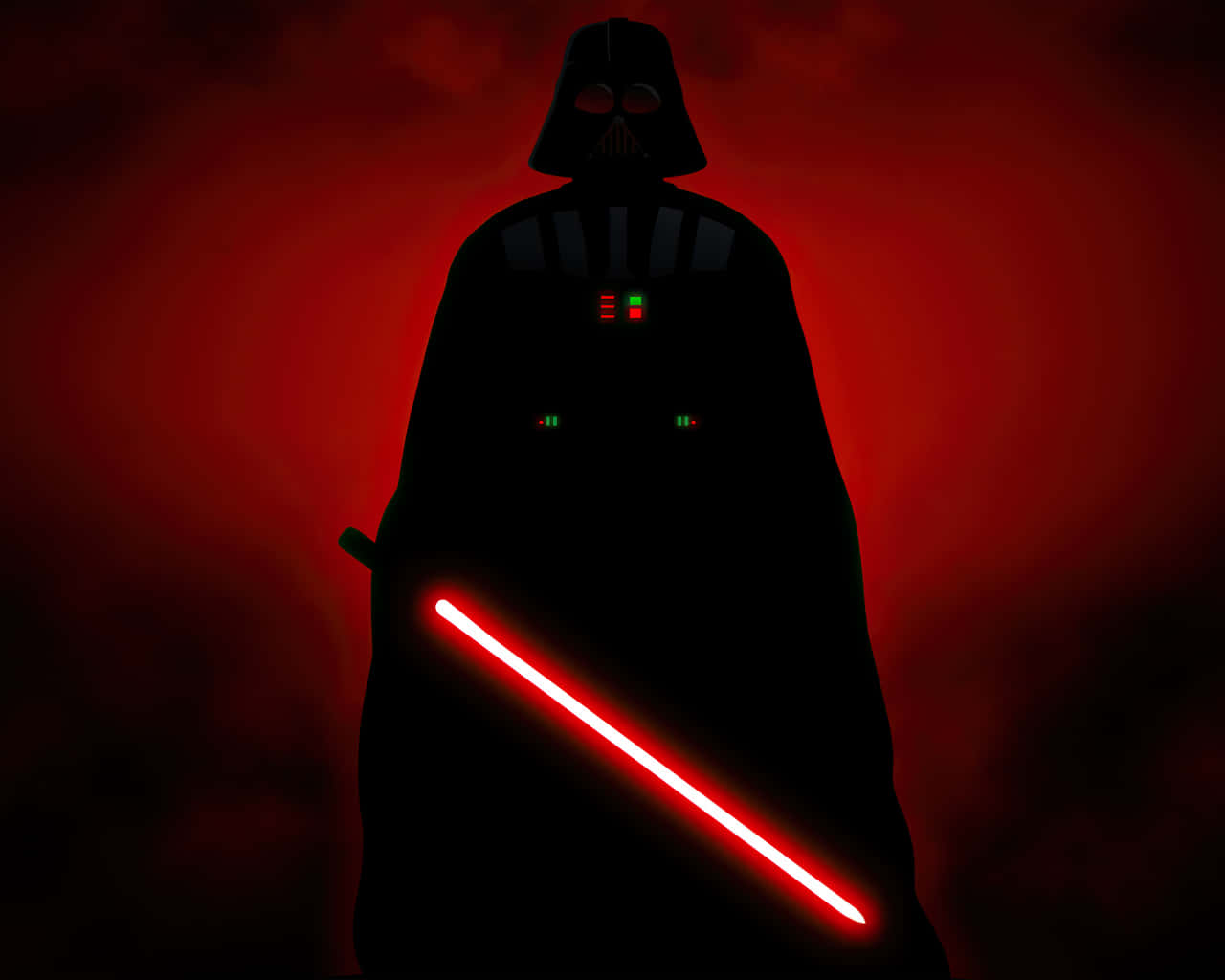 Darth Vader In A Red Light