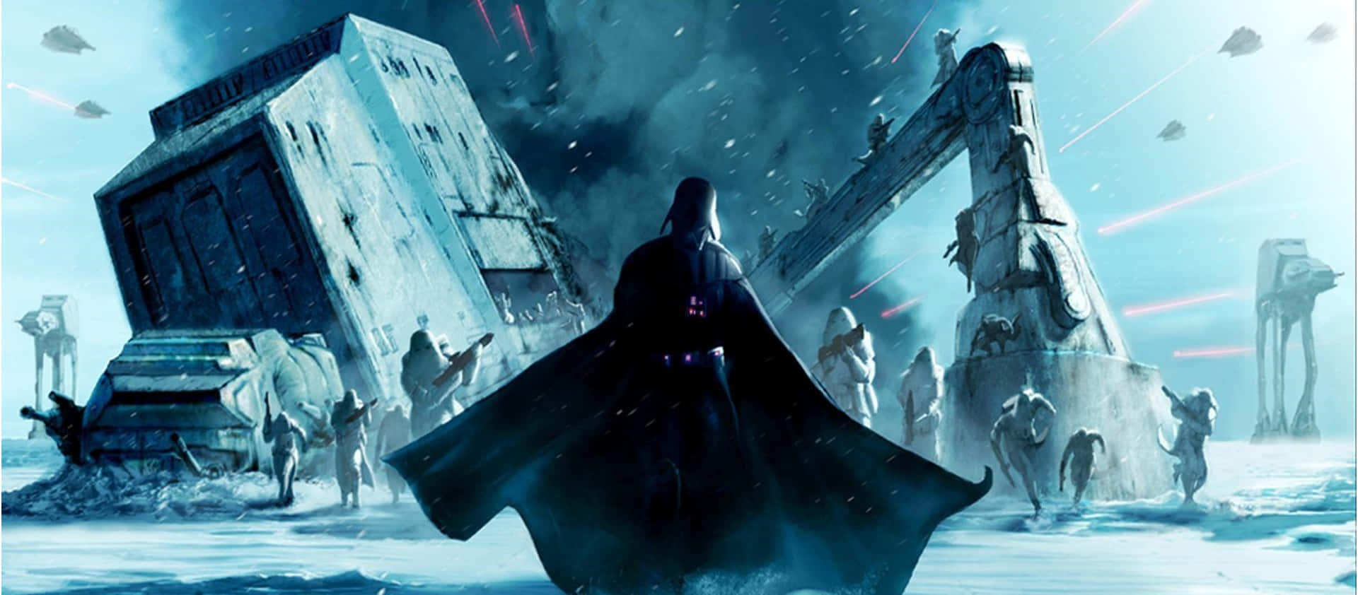 Darth_ Vader_ Hoth_ Battle_ Artwork Wallpaper