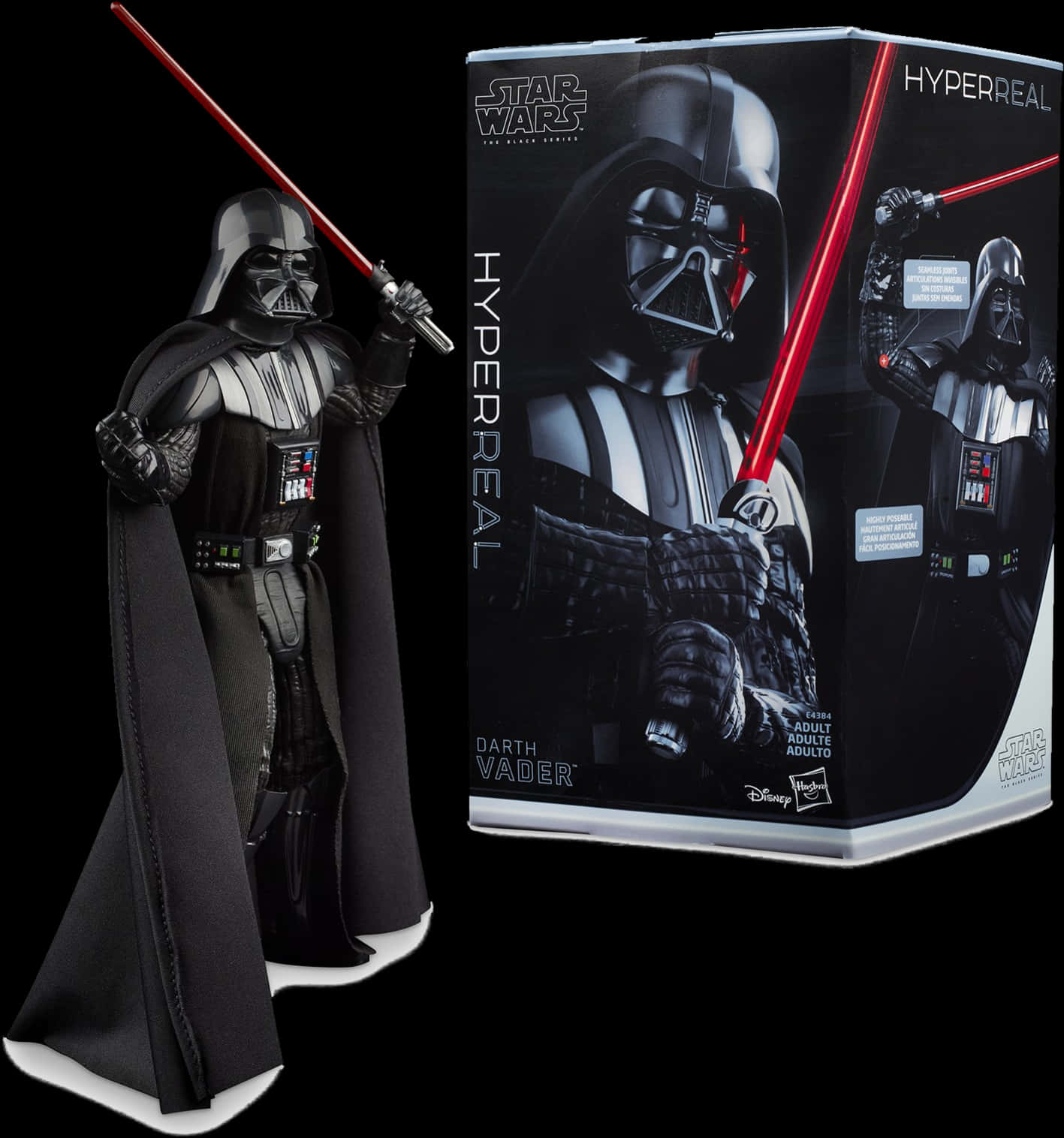 Darth Vader Hyperreal Figure Packaging PNG