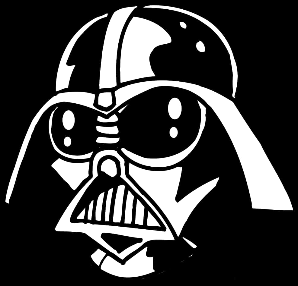 Darth Vader Iconic Helmet Graphic PNG