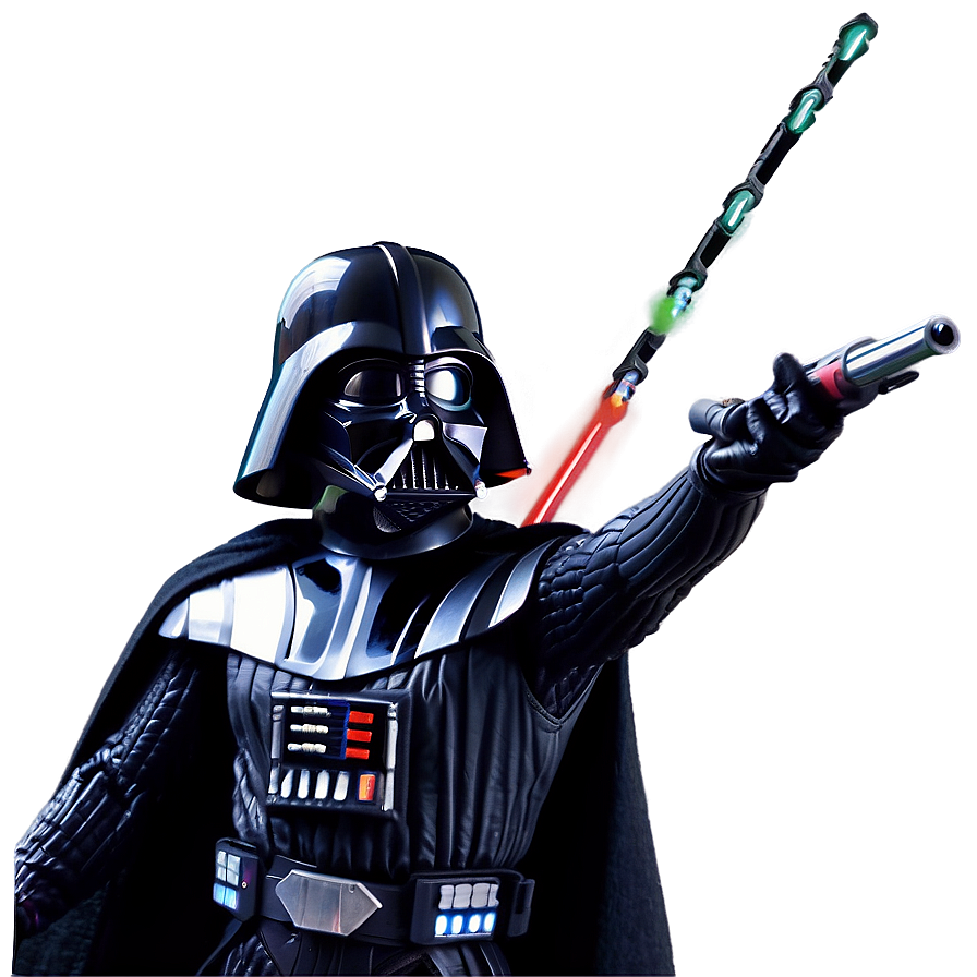 Darth Vader In Battle Scene Png 05212024 PNG