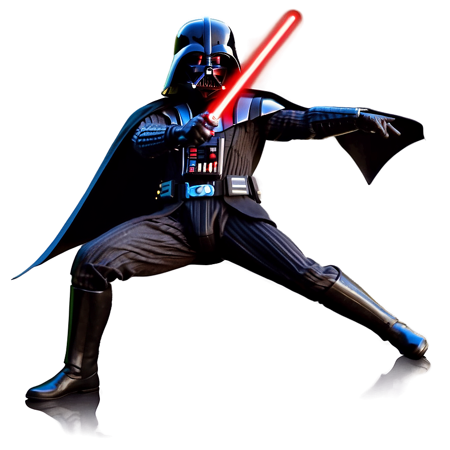 Darth Vader In Battle Scene Png 05212024 PNG